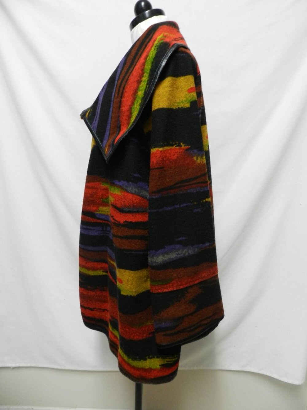 Ali Miles Southwestern Aztec Blanket Sweater Cover UP Jacket Size Large Size 1X - Picture 6 of 10